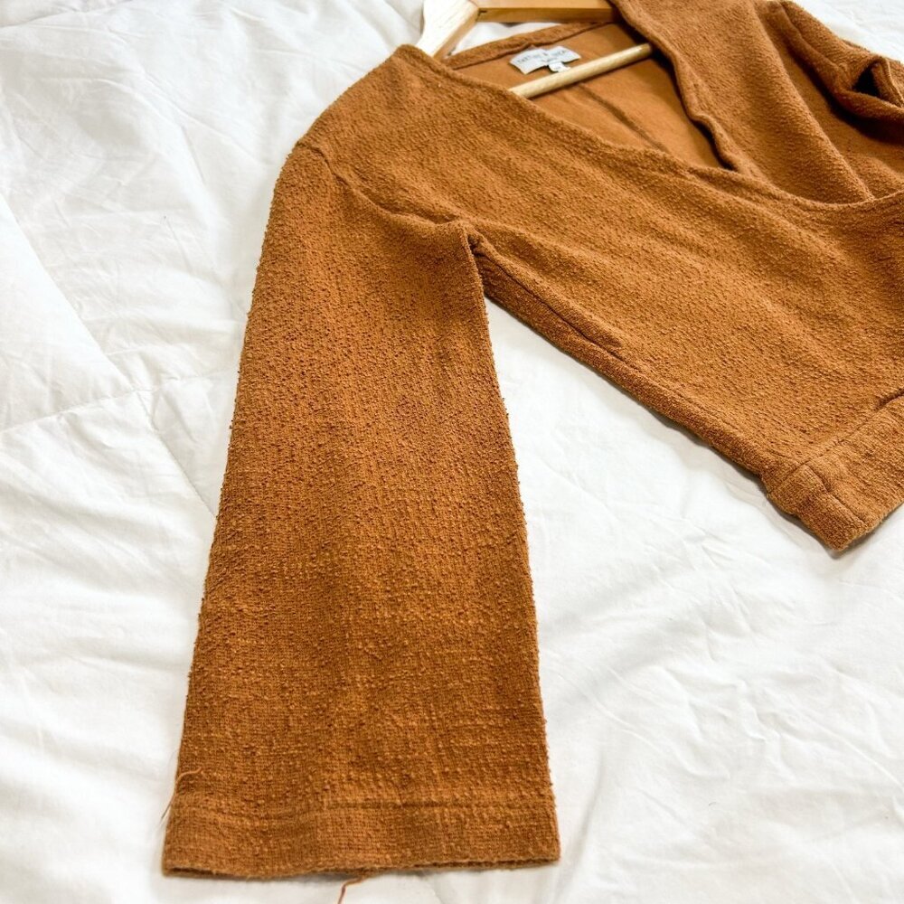 Madewell Texture & Thread Cedar Wrap Sweater Top … - image 7